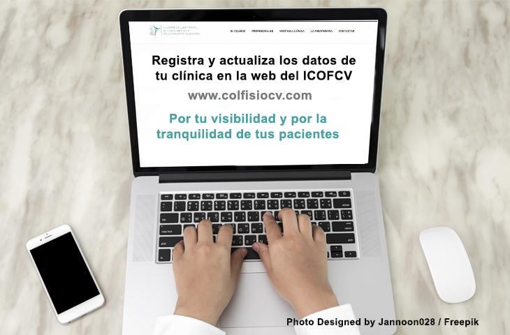 Actualiza los datos de tu clínica en la web del ICOFCV para ganar visibilidad y confianza ante los pacientes