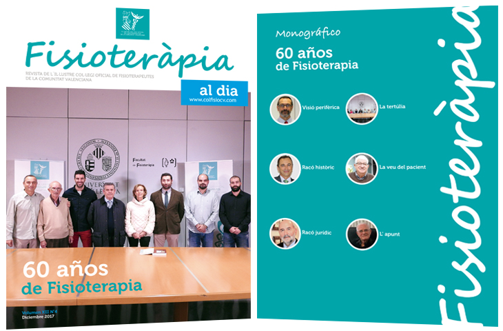 El 60 aniversario de la Fisioterapia centra el monográfico del nuevo número de la revista colegial FAD 