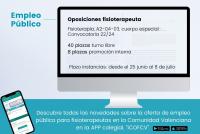 Convocada oposición de fisioterapeuta para el cuerpo especial A2-04-03